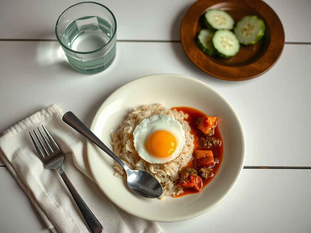 Malaysian breakfast table